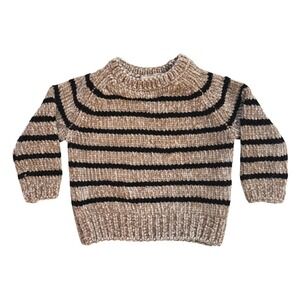 Rylee + Cru Striped Chenille Knit Pullover Sweater‎ Baby 6-12 Months